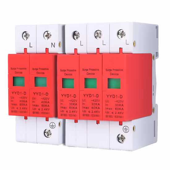 SPD 20ka 2p 3p AC China Electrical Equipment Surge Protective Device