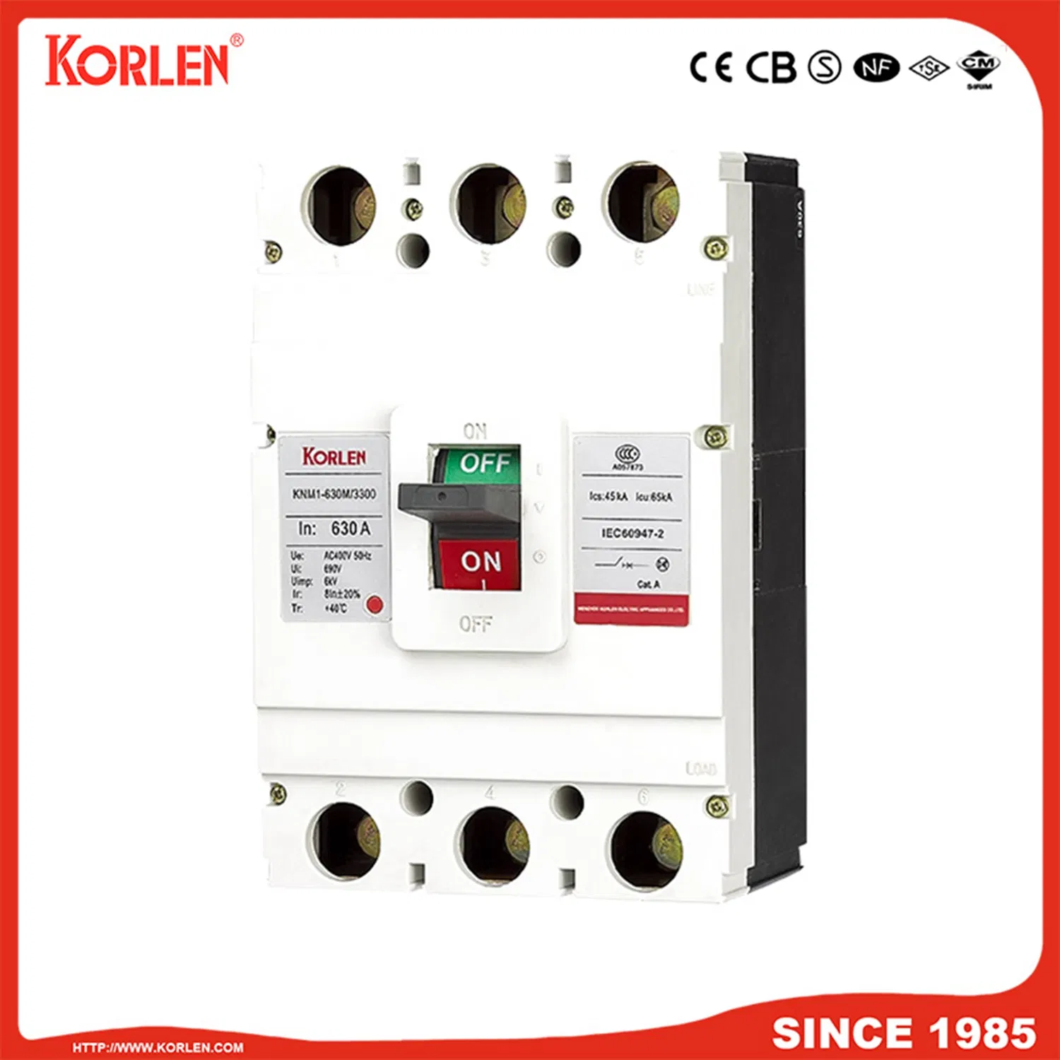 Rimm1 Series M1-125L/M/H/S/V/R/3300 MCCB Moulded Case Circuit Breaker