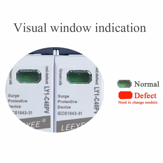 2p 1000V DC 40ka MOV Class II DIN Rail DC Solar Surge Protective Device