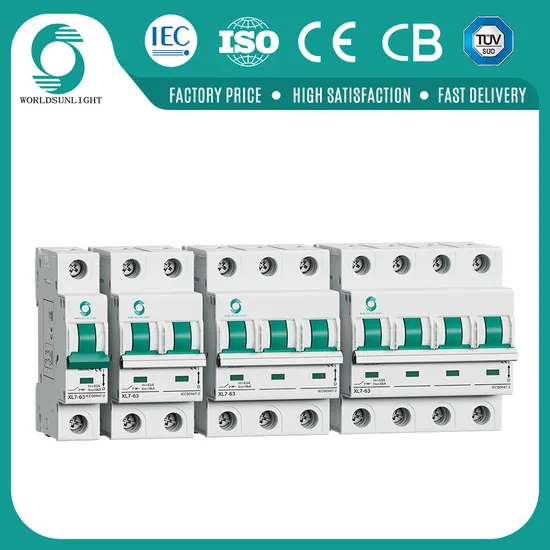 Hot Sell Best Quality Tql Low Voltage Series Electrical Mini Miniature Circuit Breaker 1-3 Pole MCB Automatic 240/415V 6-100A