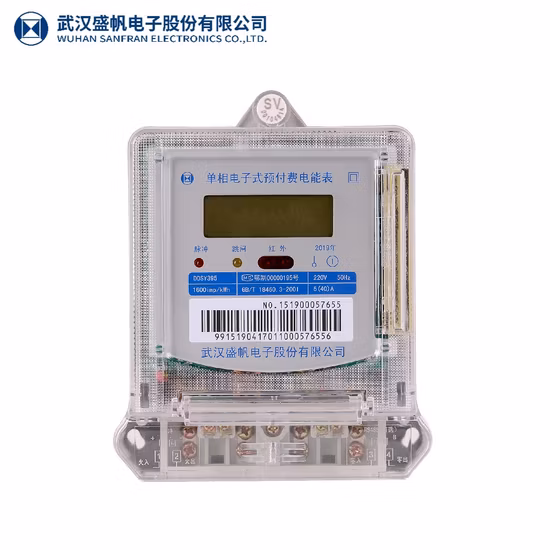 Single Phase Electric Energy Meter Dds395 Electronic Meters